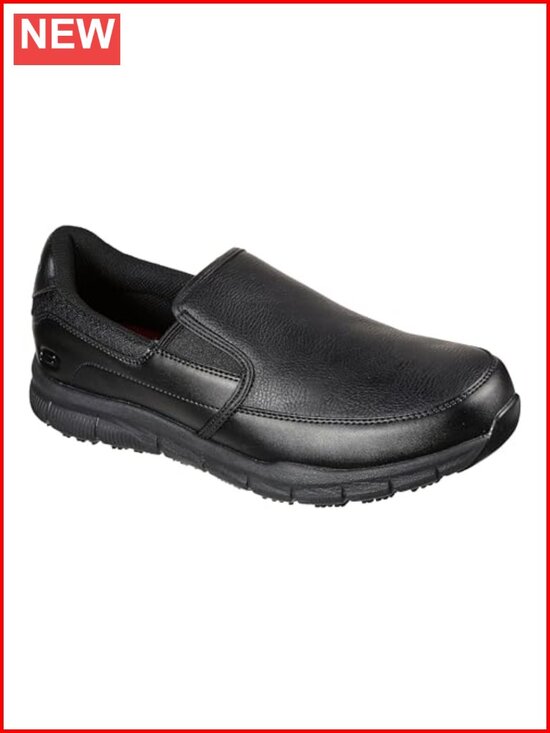 Men\'s Slip-Resistant Work Shoes with Memory Foam Insole main image 5